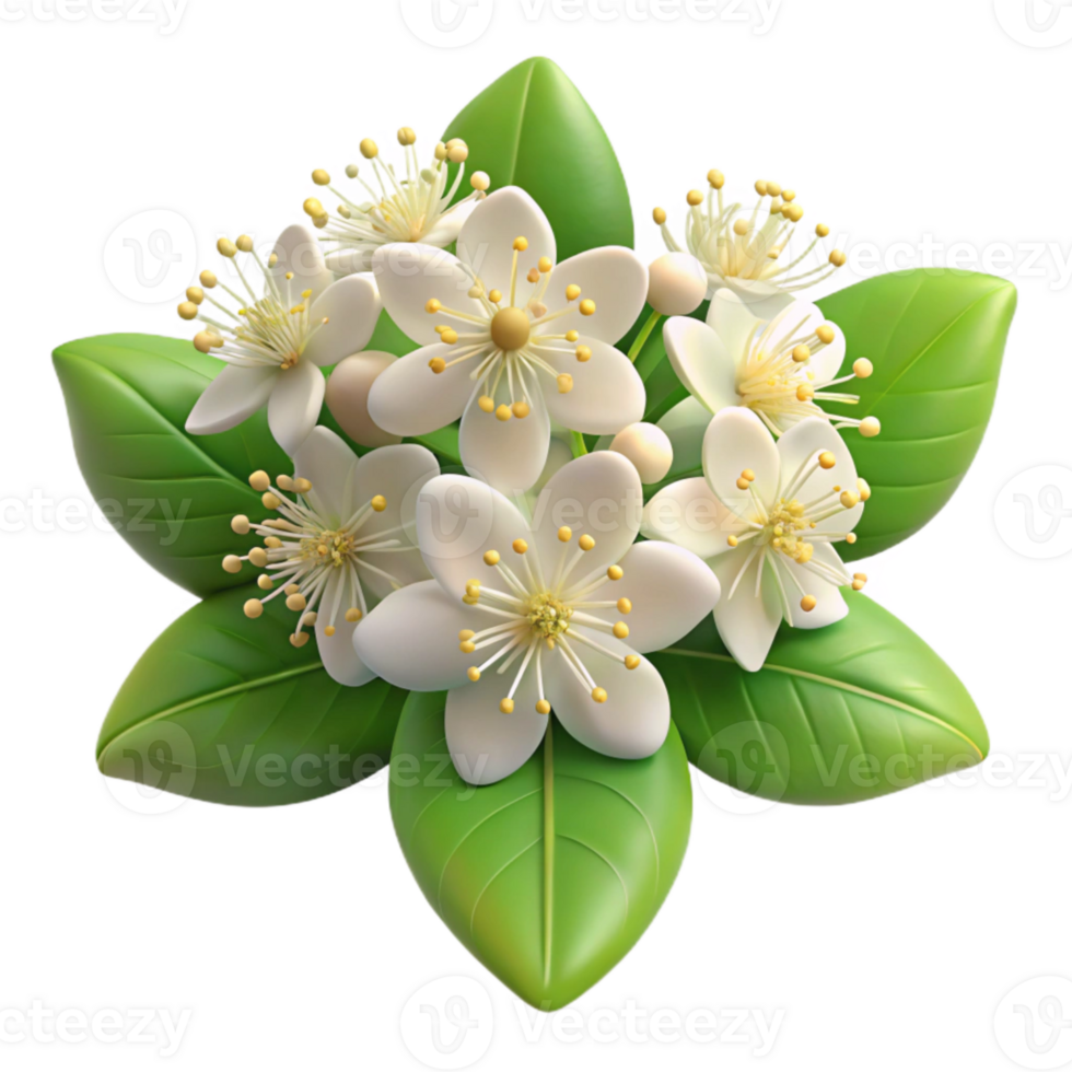 impressive artistic Elderflower Blossoms Isolated with Delicate Texture 4K png