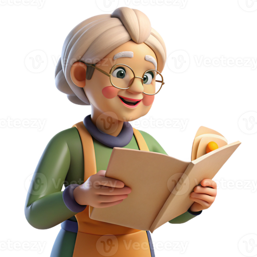beautiful traditional Elderly Woman Sharing Family Recipes Transparent authentic png