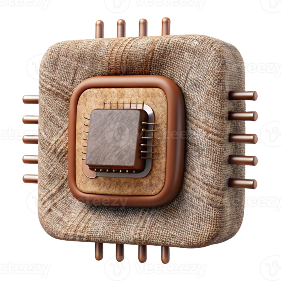 vibrant minimalist Embedded Electronics in Fabric Cutout original png