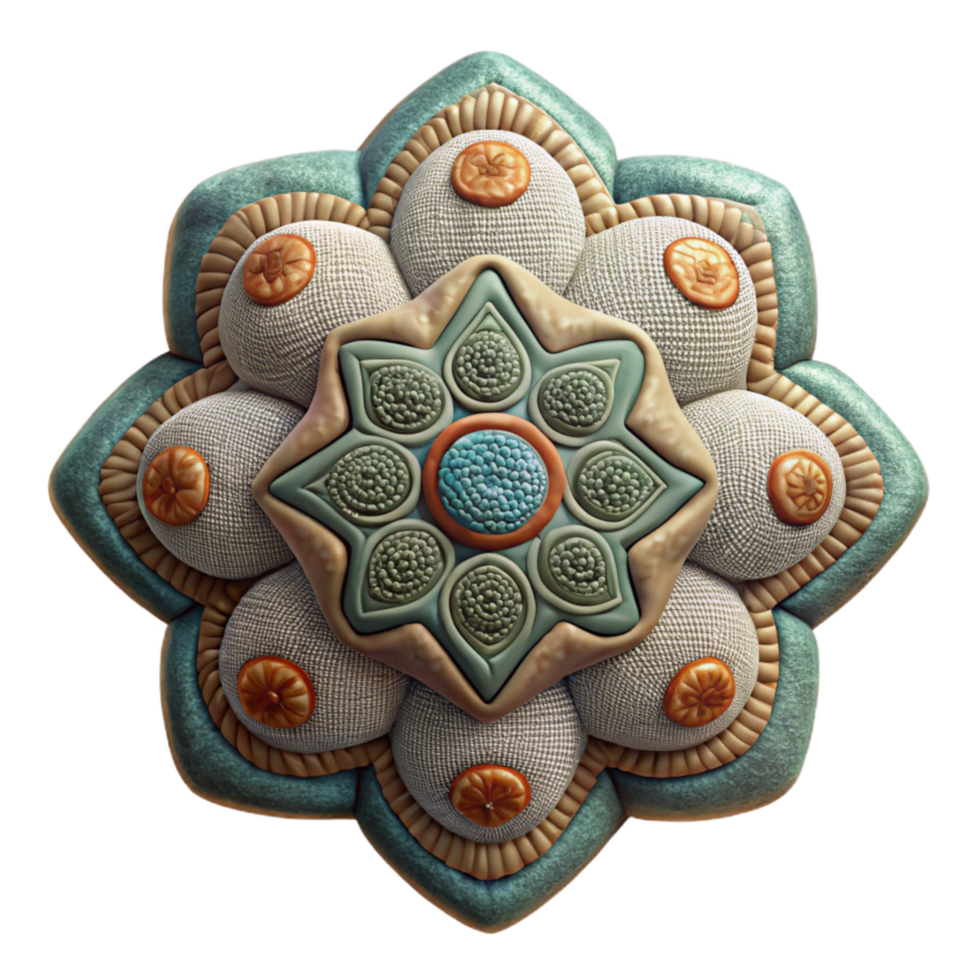 extraordinary traditional Embroidered Textile Cutout with Intricate Patterns Transparent Background png