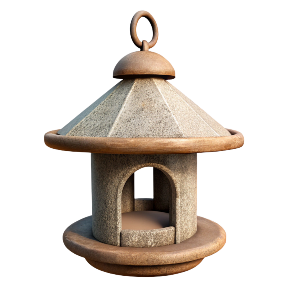 beautiful artistic Empty Bird Feeder Hanging From Tree Isolated professional png
