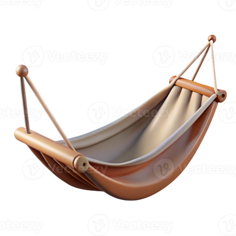 impressive classic Empty Hammock Gentle Breeze Transparent Background high quality png