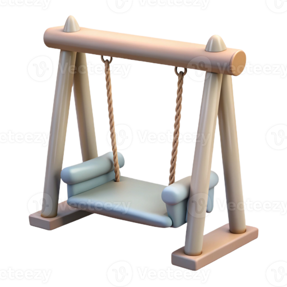 impressive classic Empty Swing Gentle Breeze Isolated detailed png