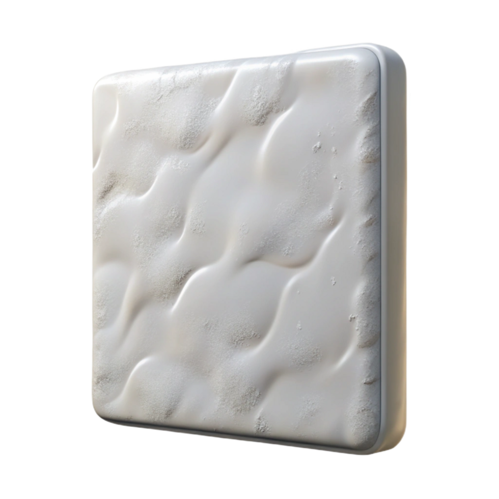 extraordinary rustic Empty White Canvas Front View Isolated high quality png