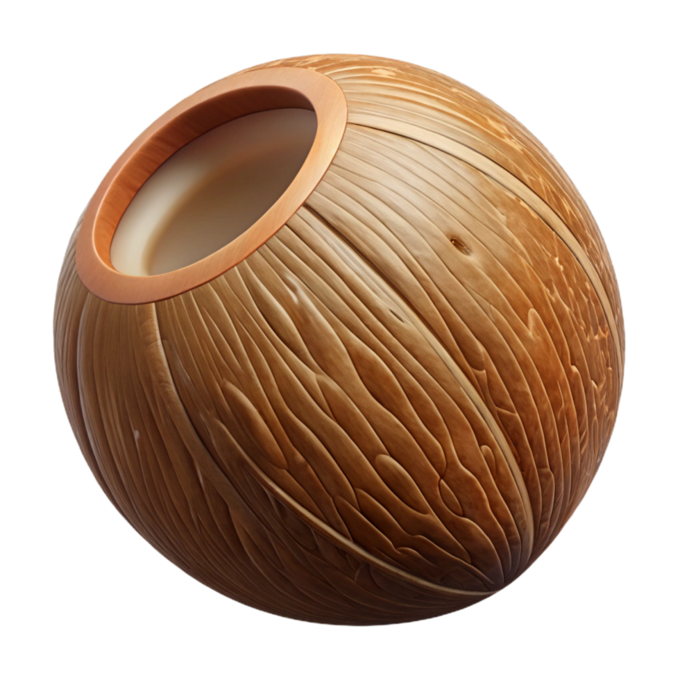 stunning contemporary Engineered Coconut Brown Shell Cutout high quality png