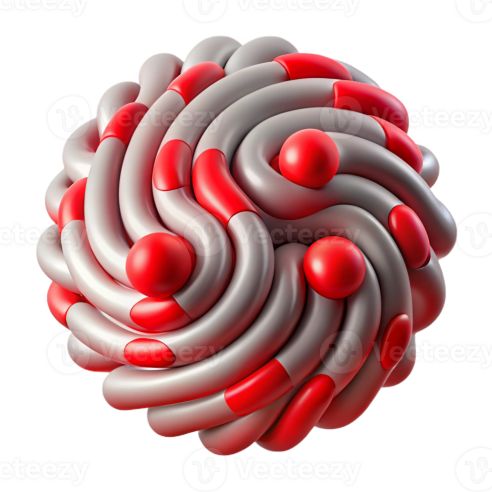dramatic traditional Entangled Particles Interference Pattern Red Waves Cutout Element png