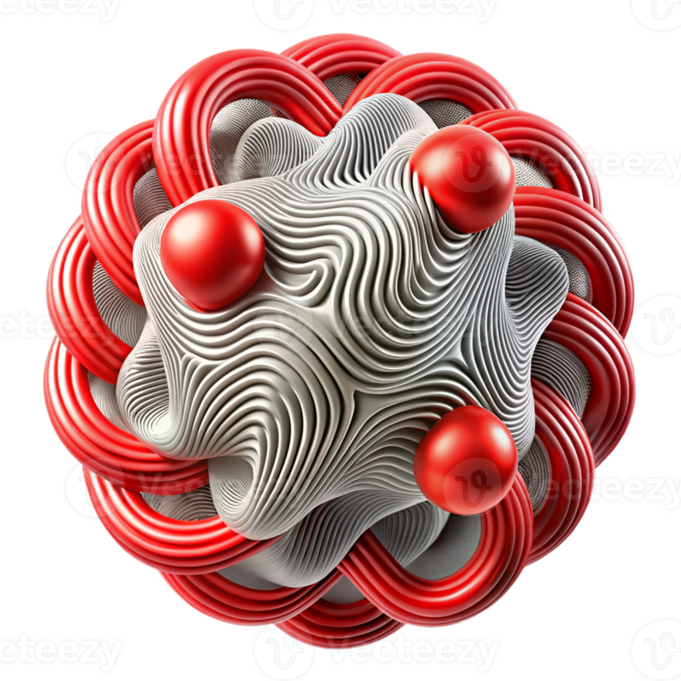 extraordinary rustic Entangled Particles Interference Pattern Red Waves Cutout Element high resolution png