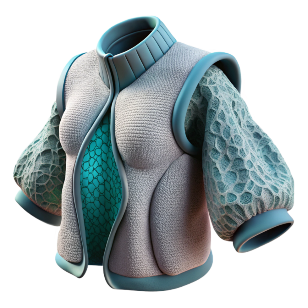 serene classic Evolving Bio Wearable Fabric Close Up Isolated original png