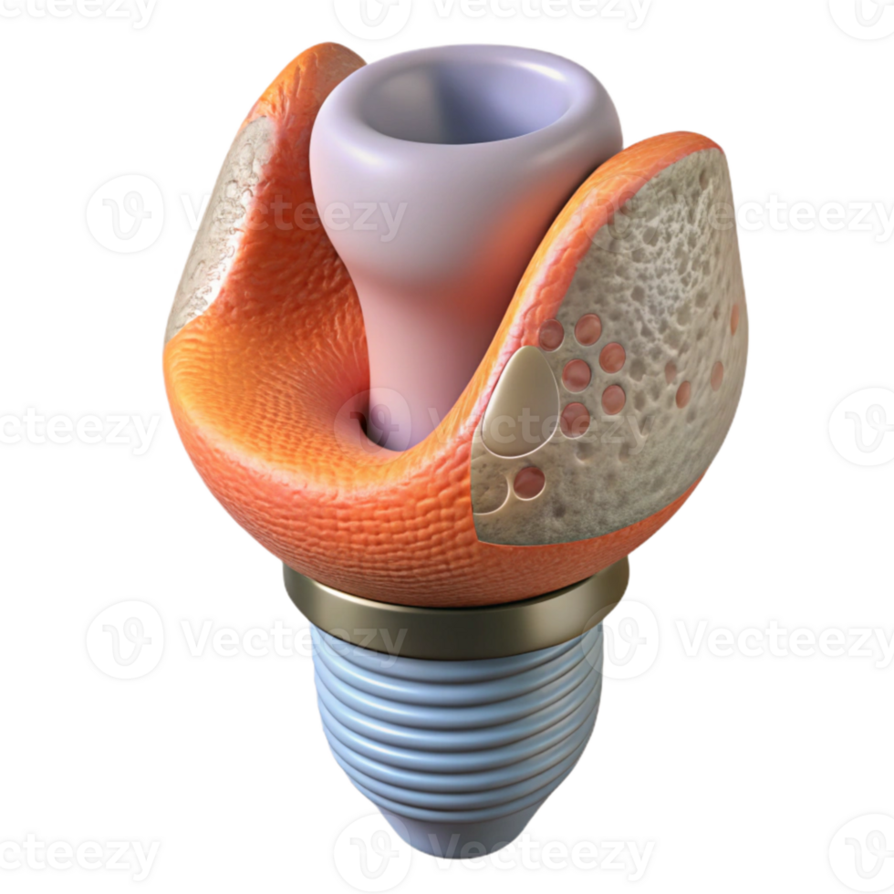 serene rustic Evolving Implant with Biocompatibility Testing Isolated original png