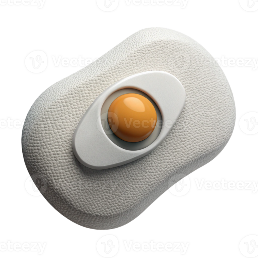 elegant abstract Eye Patch White Adhesive Isolated Element professional png