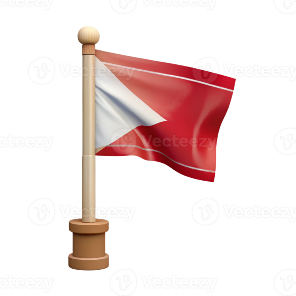 magnificent creative Faded Flag on Pole Transparent Background high resolution png
