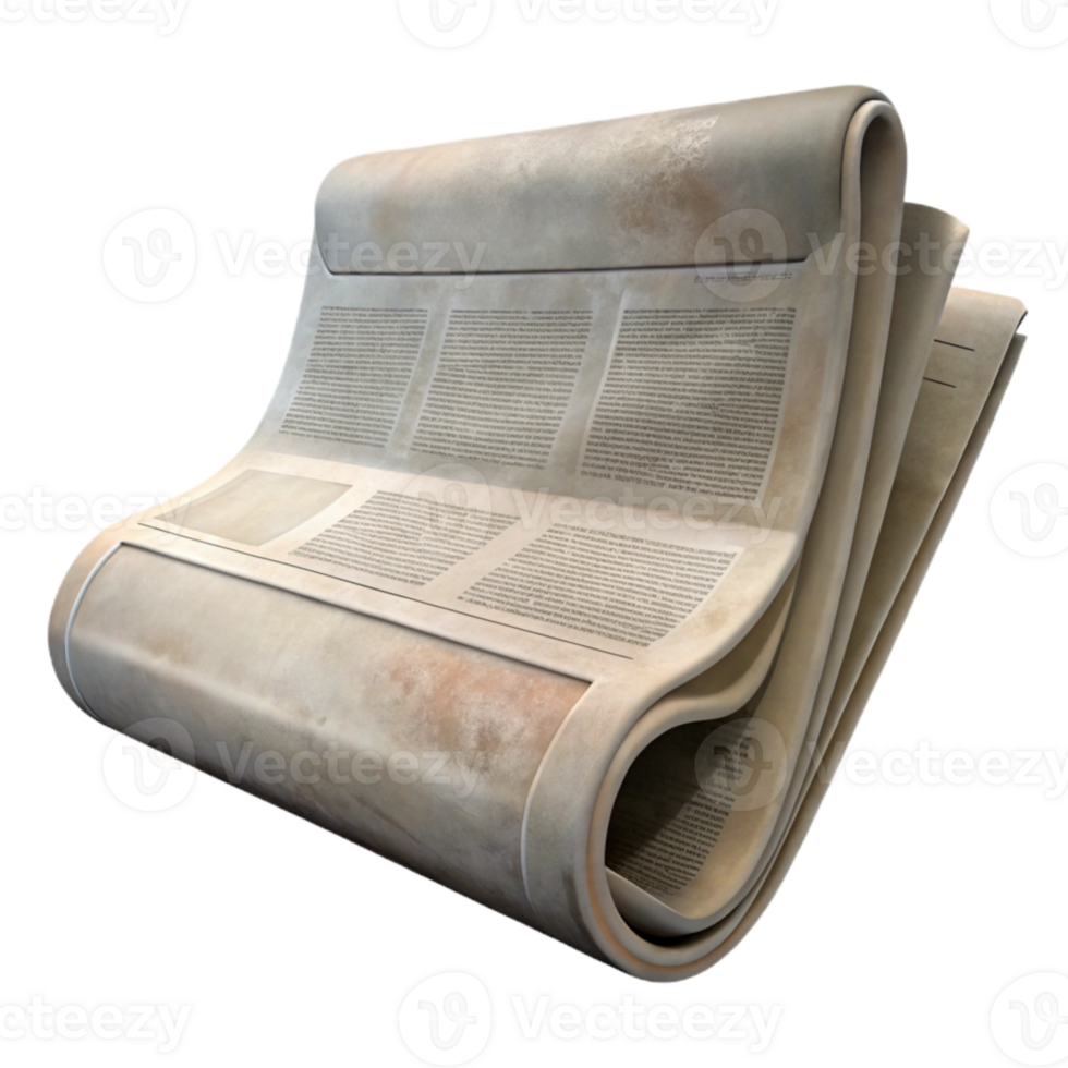 impressive rustic Faded Newspaper Scrap Transparent Background high resolution png
