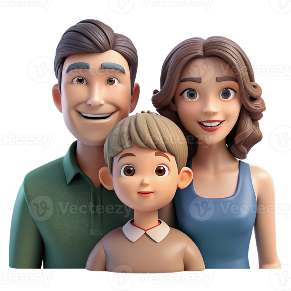 stunning artistic Family Portrait with Soft Lighting Cutout high quality png