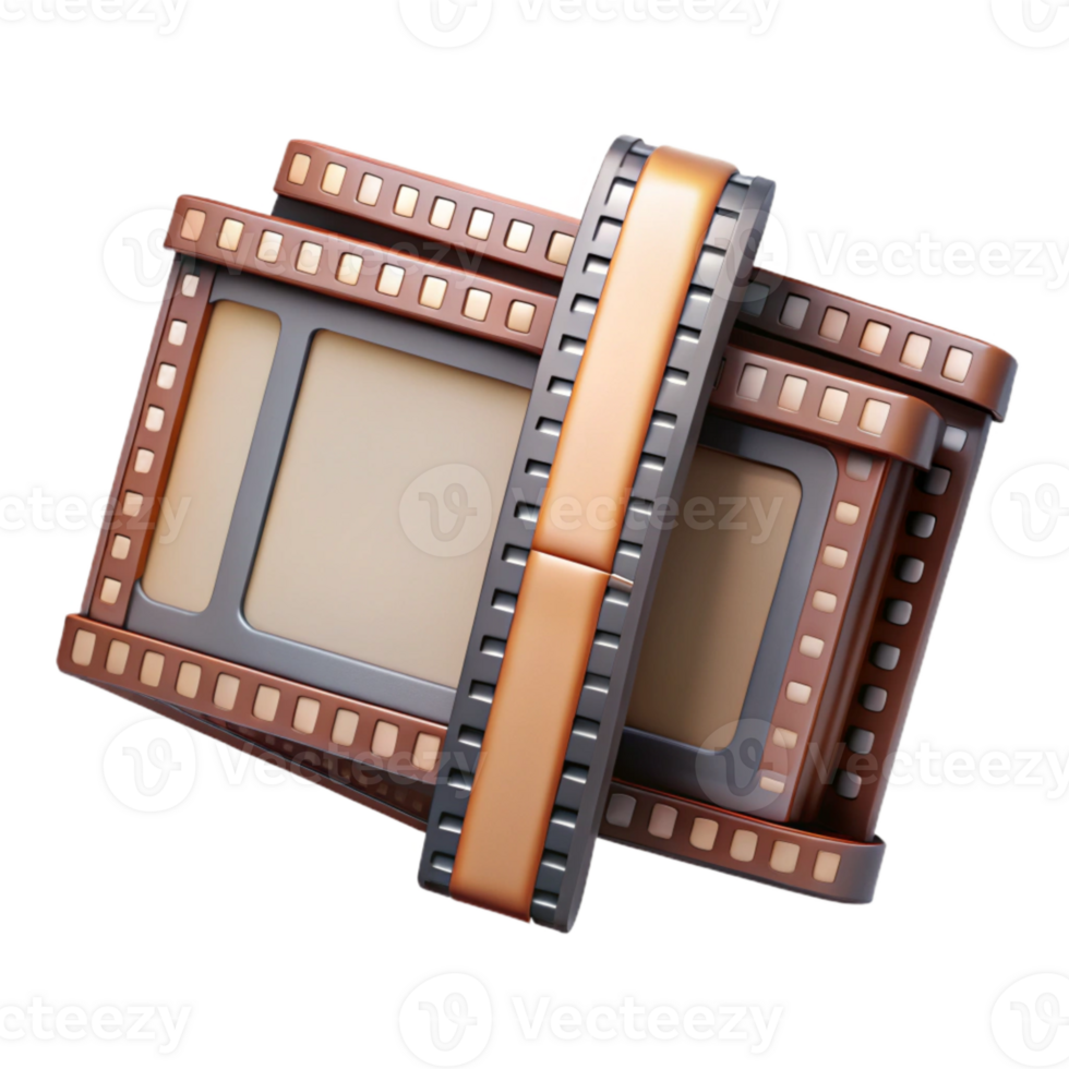 wonderful abstract Film Strip Isolated with Frames exclusive png