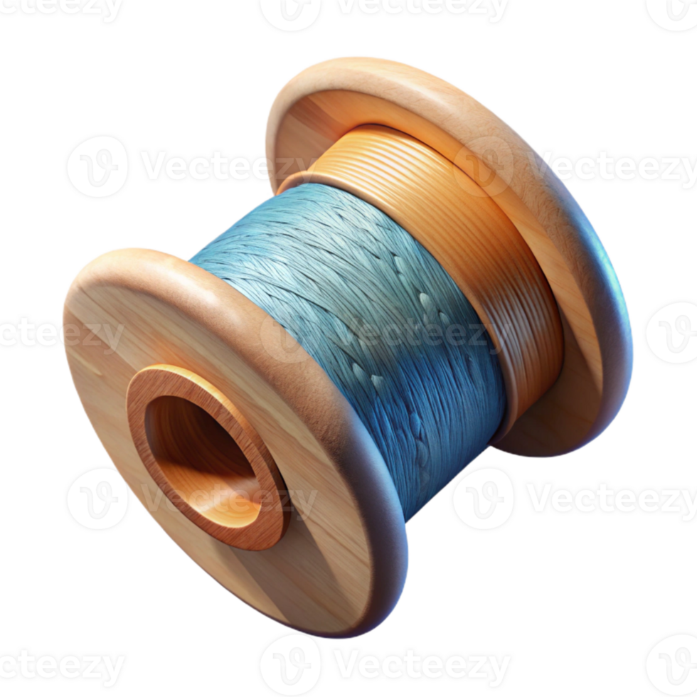 vibrant contemporary Fiber Optic Thread Spool Cutout Element genuine png