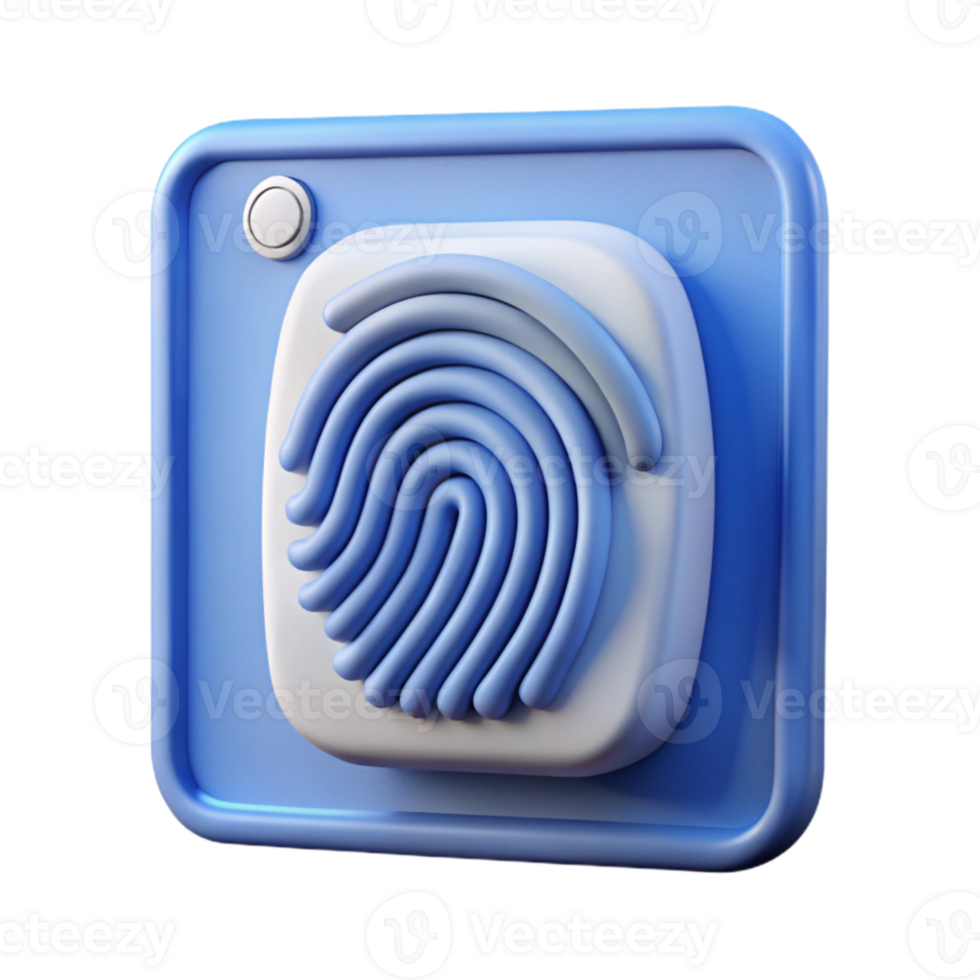 wonderful contemporary Fingerprint Scan Interface White Isolated high resolution png