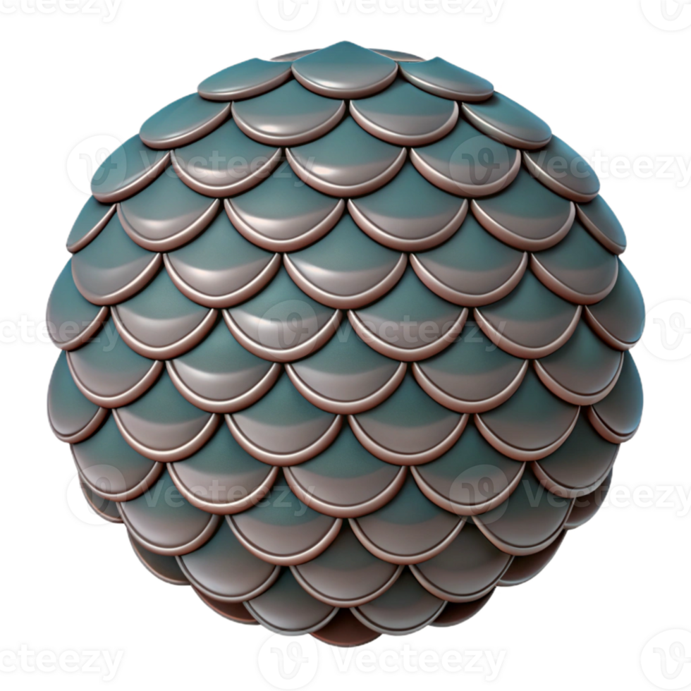 beautiful creative Fish Scale Inspired Tile Pattern Cutout detailed png