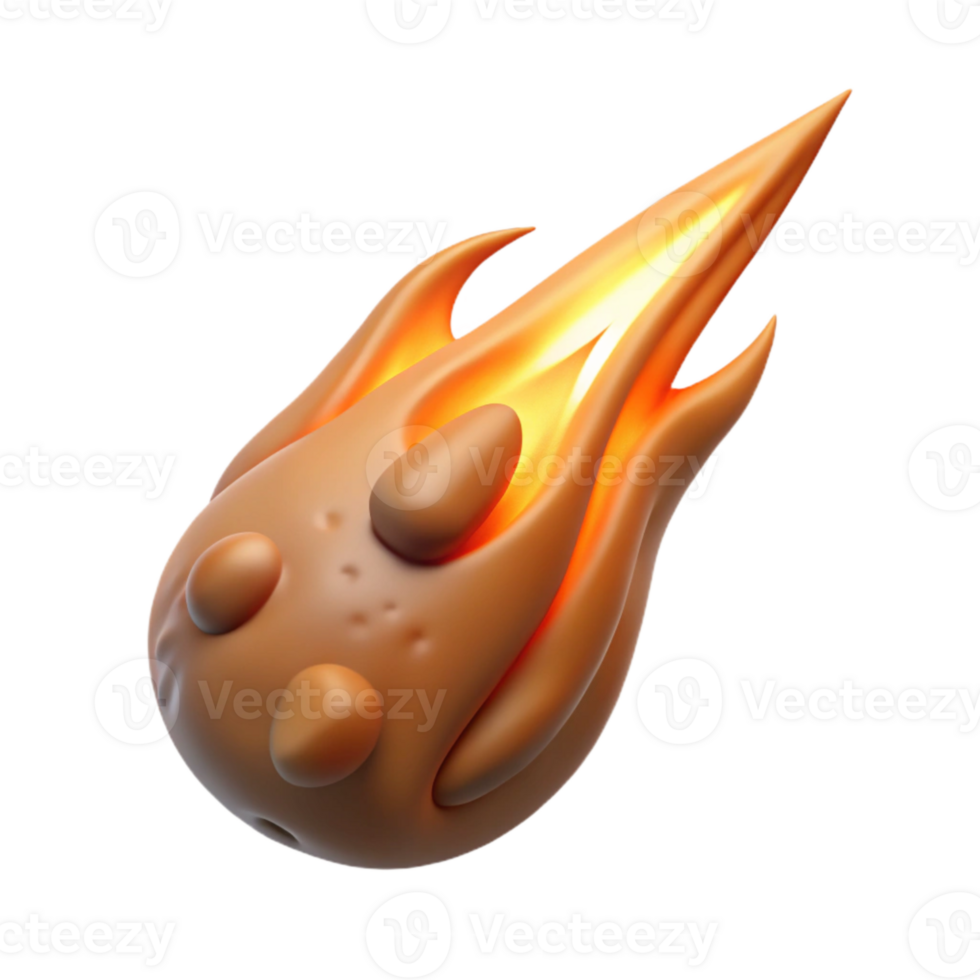dramatic modern Fleeting Comet Cutout Blazing Trail detailed png