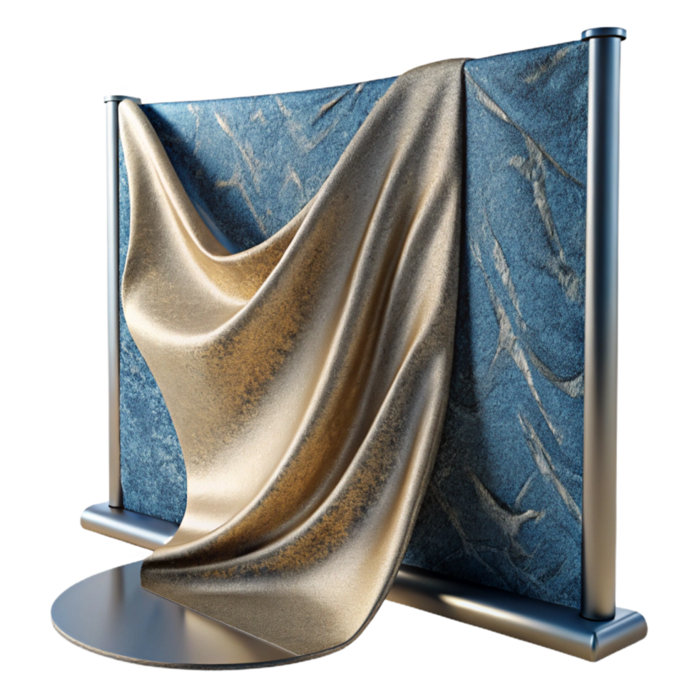 stunning rustic Flexible Display on Fabric Transparent Background high resolution png