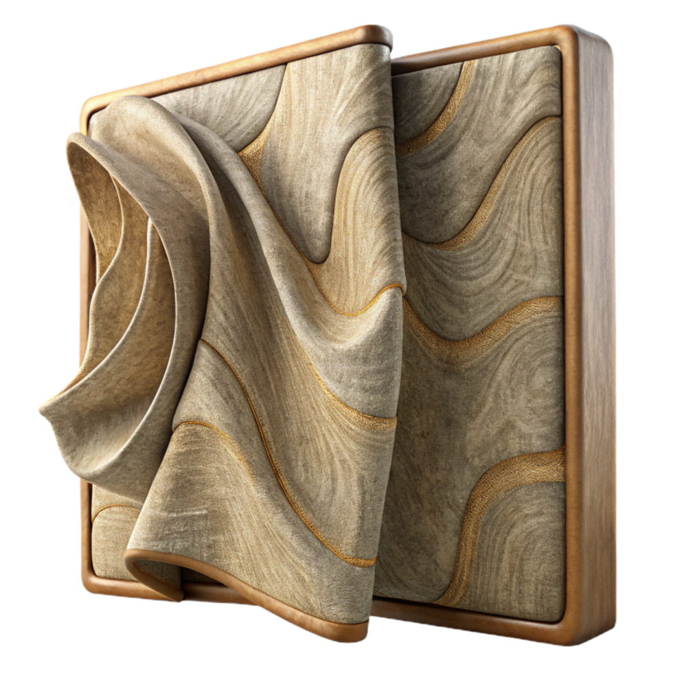 dramatic abstract Flexible Display Integration on Fabric Cutout genuine png
