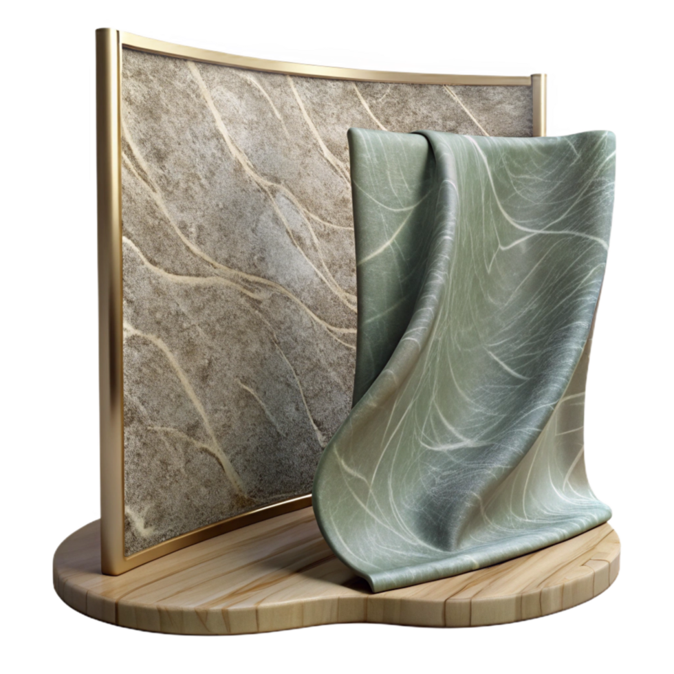 serene vintage Flexible Display on Fabric Transparent Background high quality png
