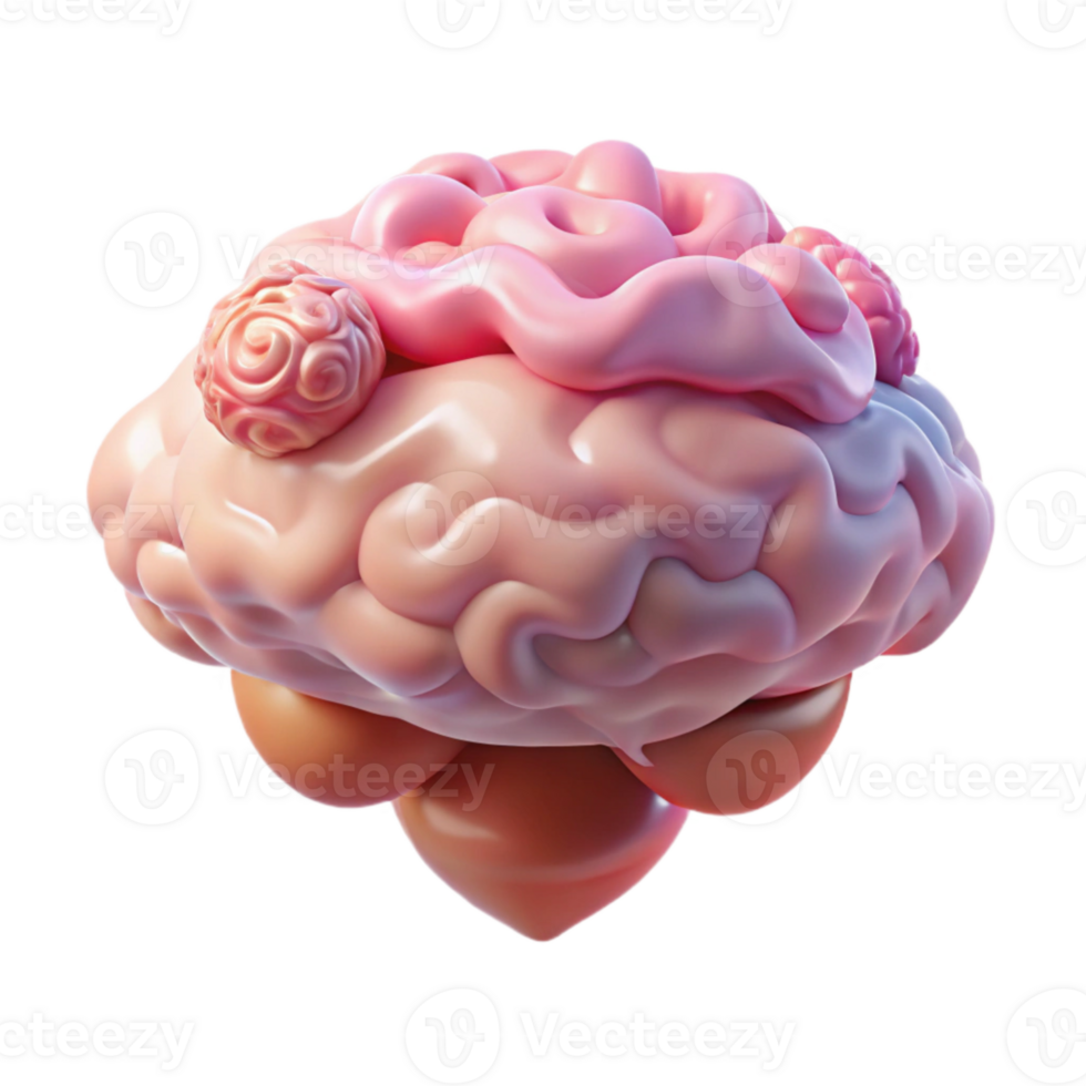 wonderful traditional Floating Brain in Pink Dreamscape Cutout high quality png