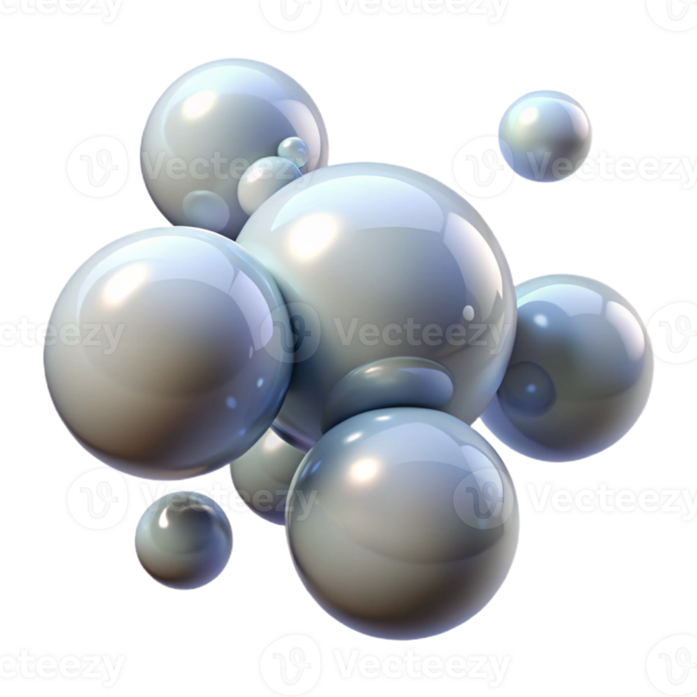 vibrant creative Floating Bubbles Isolated on Transparent Background high resolution png