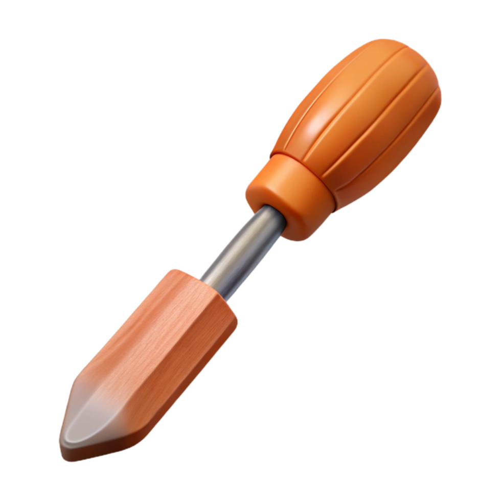stunning modern Floating Chisel with Wooden Handle Isolated Cutout high quality png