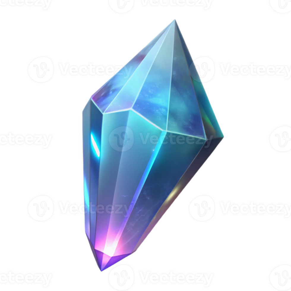 elegant vintage Floating Crystal Shard Bright Light Isolated original png