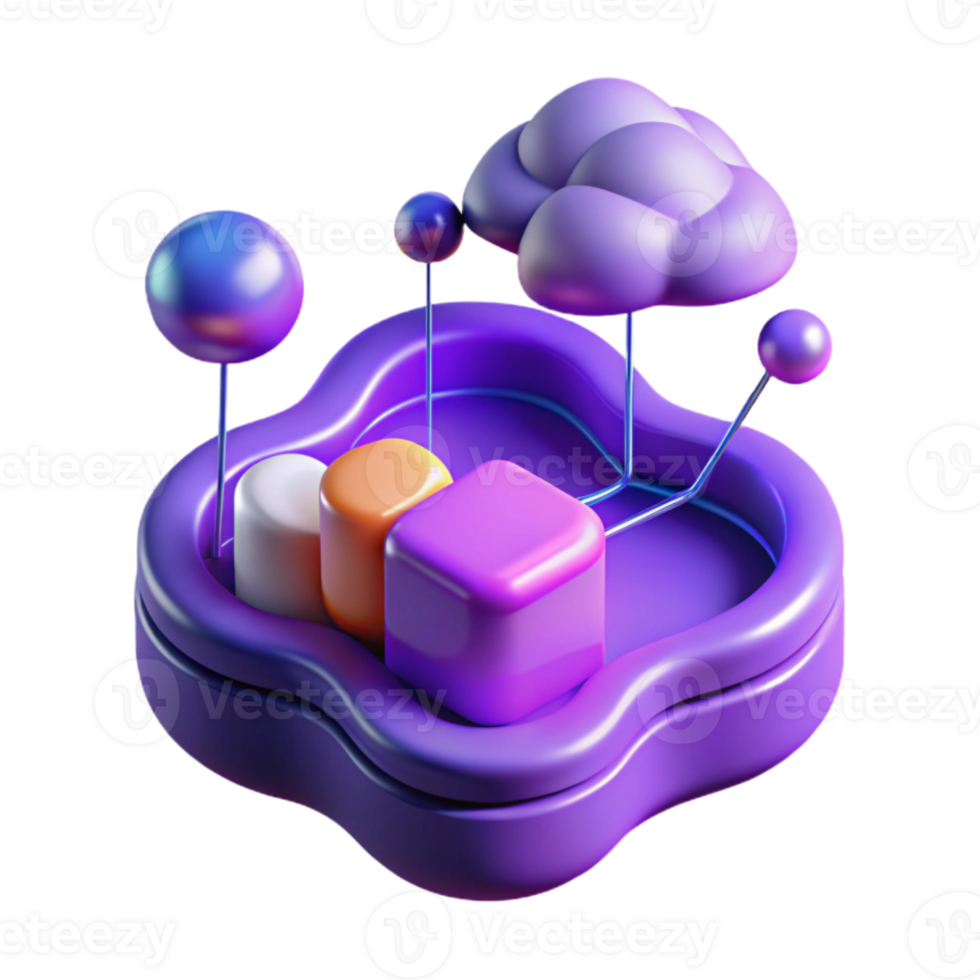 extraordinary rustic Floating Data Stream Visualization Purple Transparent Background authentic png