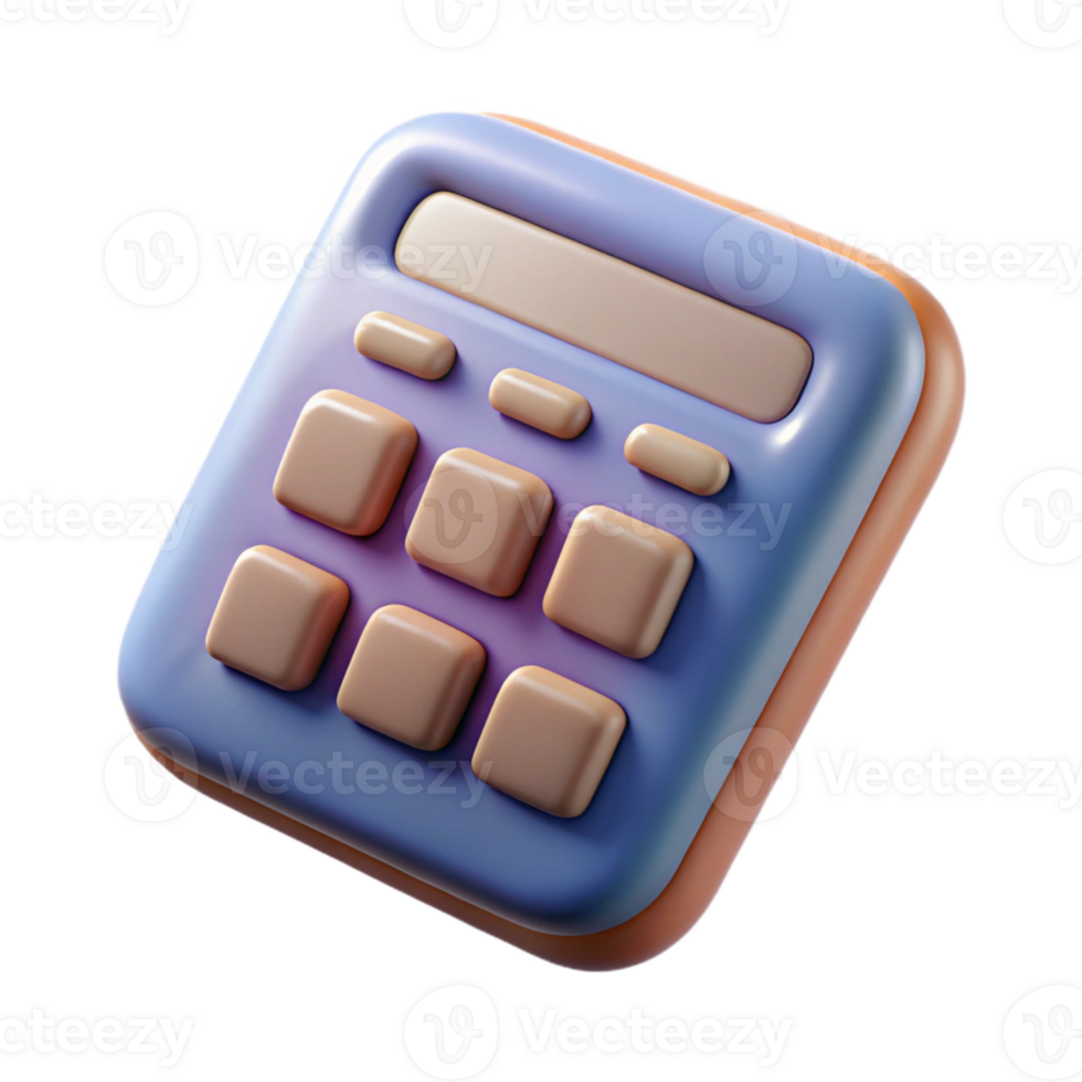 impressive abstract Floating Digital Calculator Number Pad Cutout high quality png