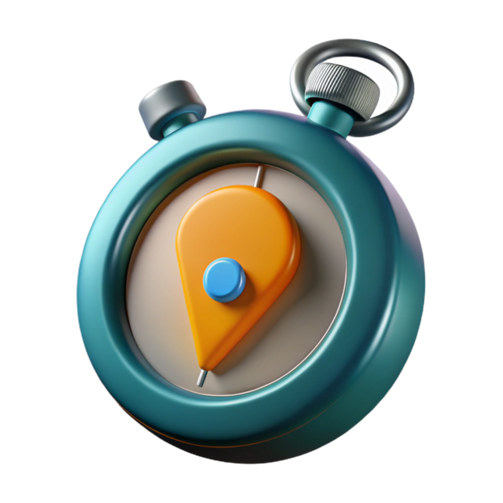 extraordinary creative Floating Digital Stopwatch Timer Function Transparent Background high resolution png