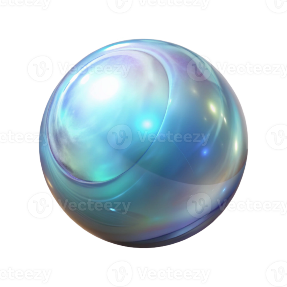 wonderful abstract Floating Glass Orb Light Refraction Isolated premium png