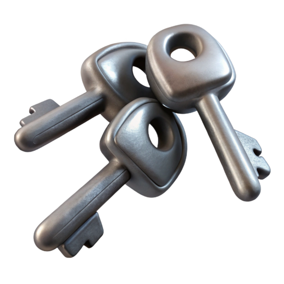 extraordinary classic Floating Keys Metal Teeth Isolated png