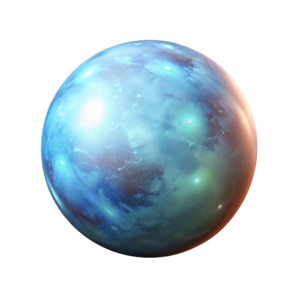 beautiful minimalist Floating Orb of Light Isolated with Ethereal Glow original png