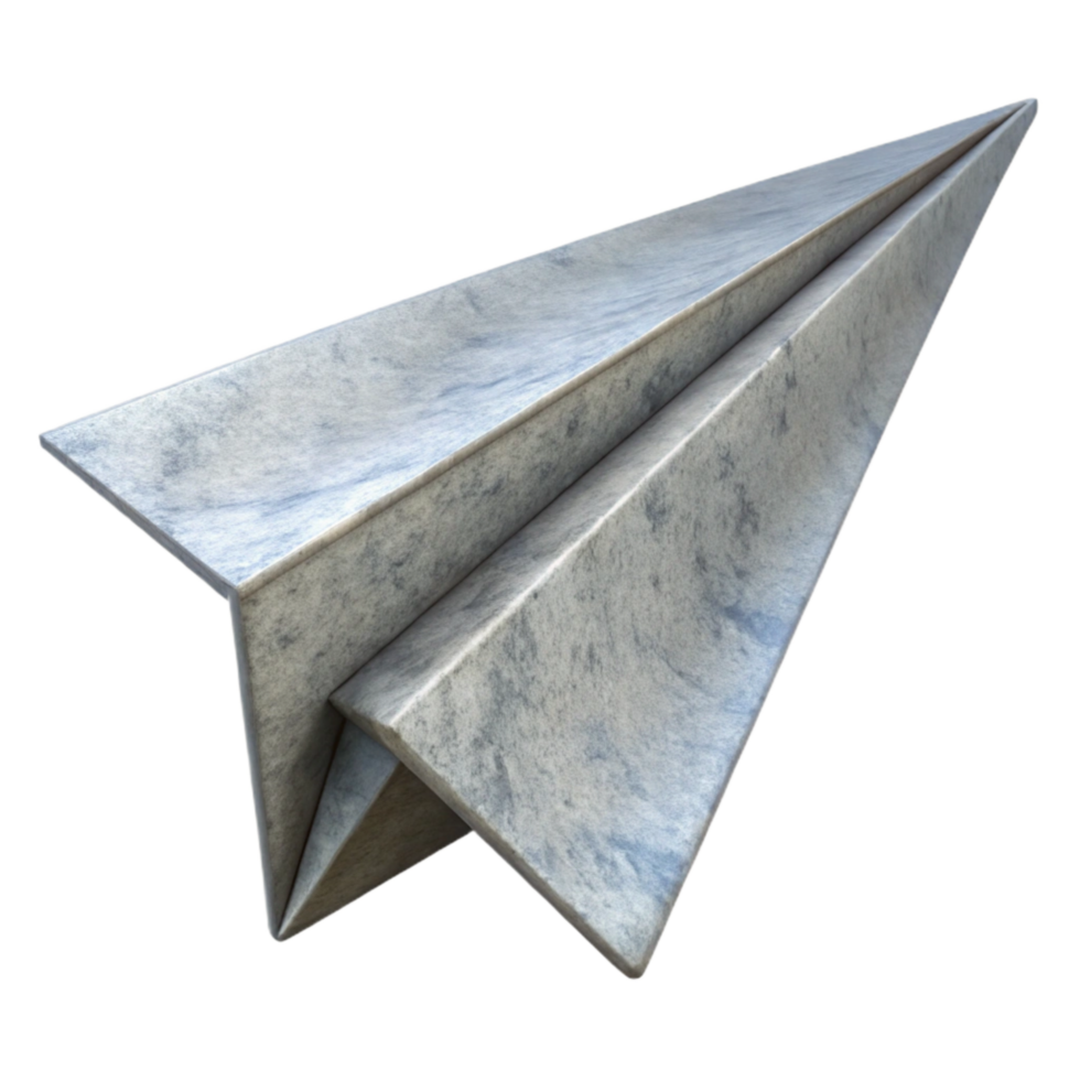 impressive contemporary Floating Paper Airplane Isolated on Transparent Background png