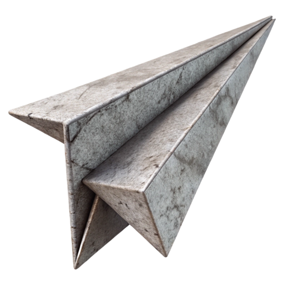 elegant minimalist Floating Paper Airplane Folded Paper Isolated Element original png