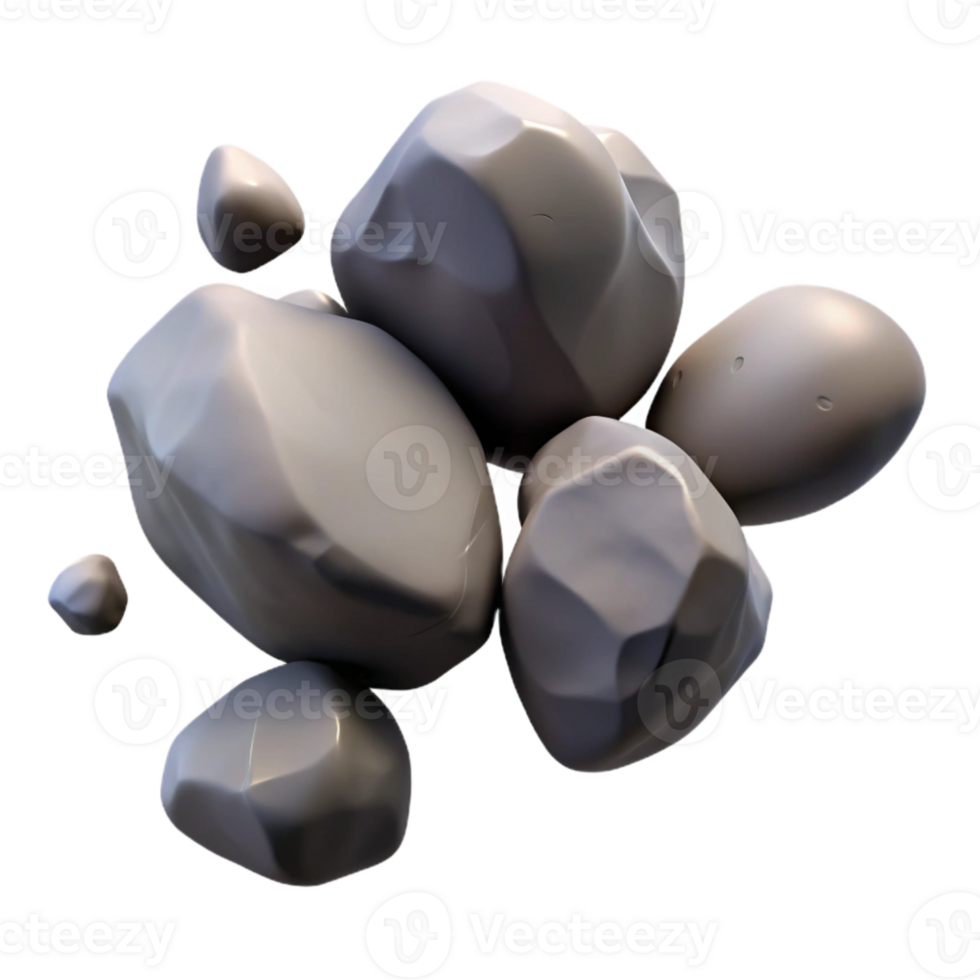 wonderful traditional Floating Rocks Isolated with Shadow Detail exclusive png
