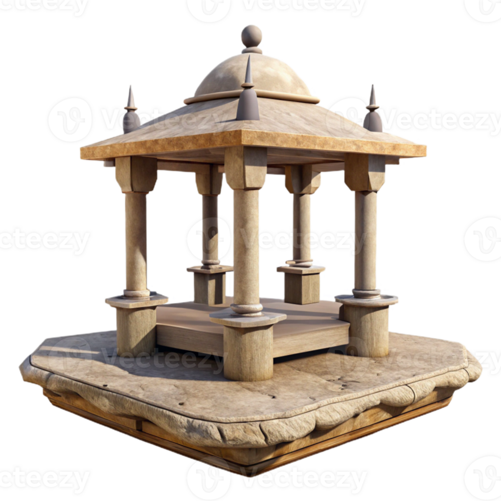 impressive modern Floating Structure Isolated with Shadow Detail png