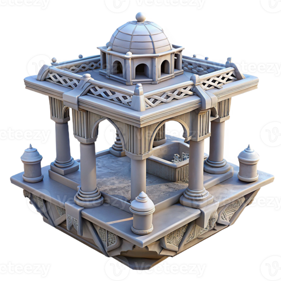 extraordinary abstract Floating Structure Isolated with Shadow Detail png
