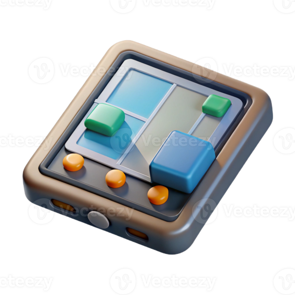 impressive modern Floating Touchscreen Interface Angled View Cutout detailed png