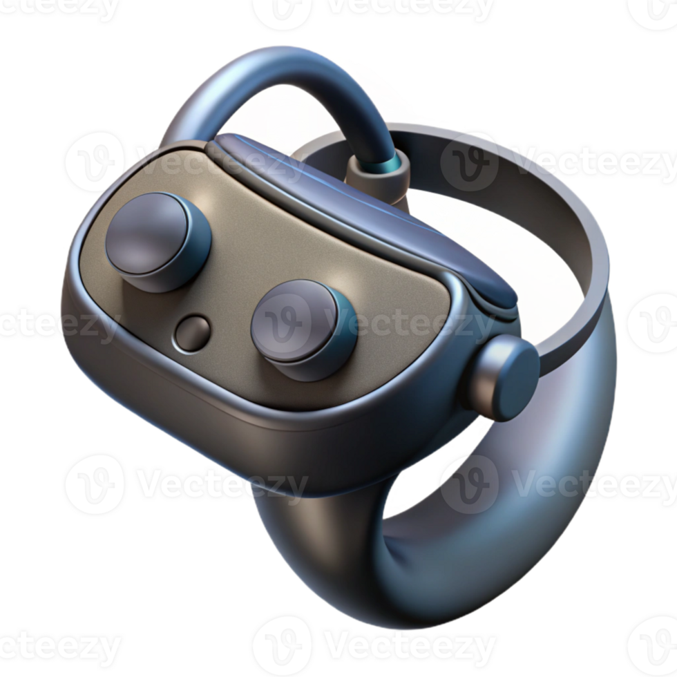 extraordinary modern Floating Virtual Reality Controller Black Finish Isolated png