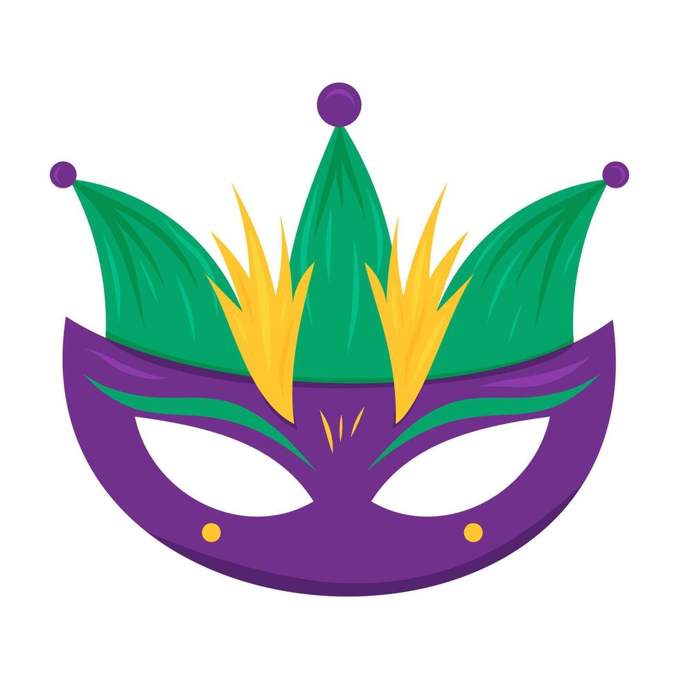 Colorful mask design for a festive celebration in a lively setting vector
