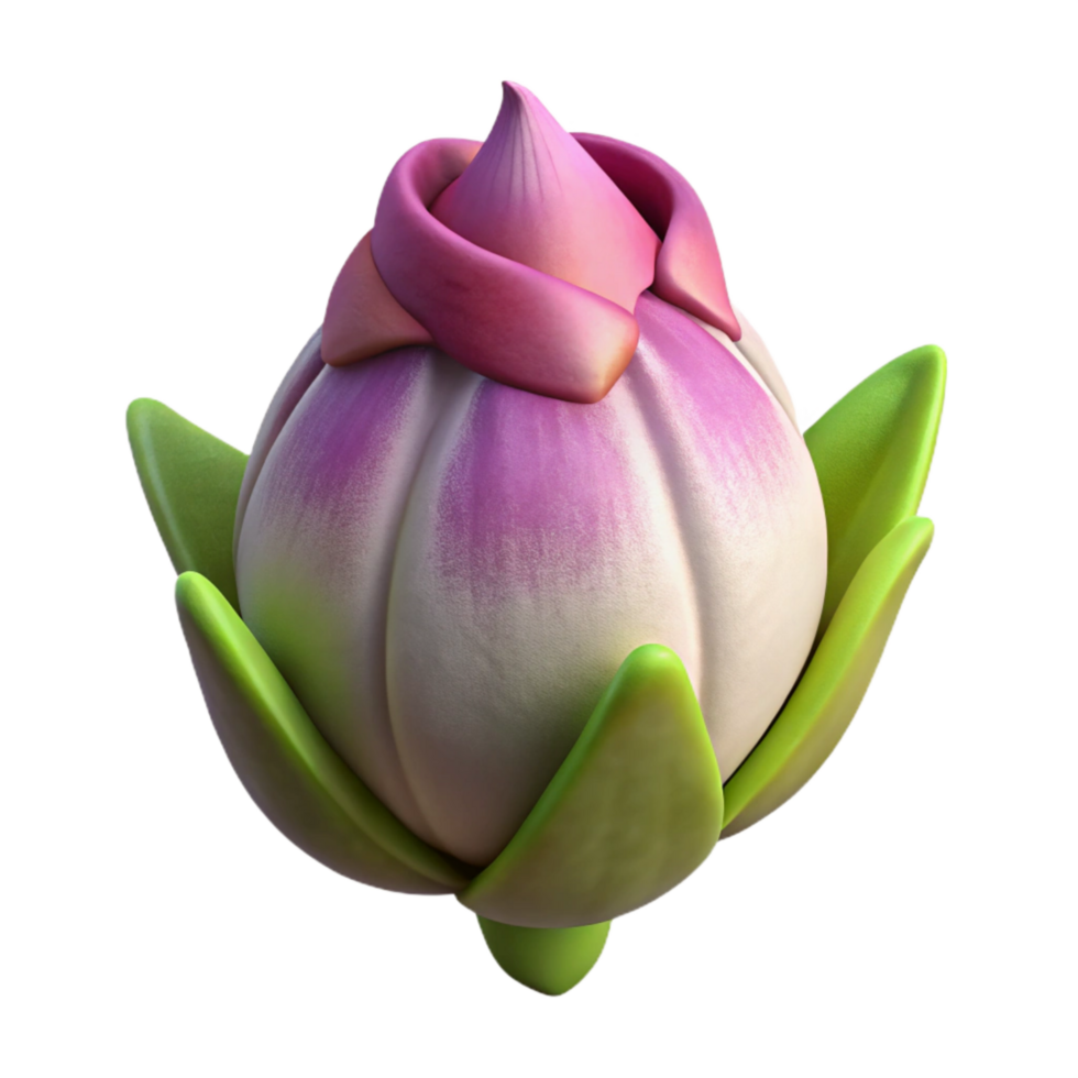 serene rustic Flower Bud Isolated with Side View Angle exclusive png