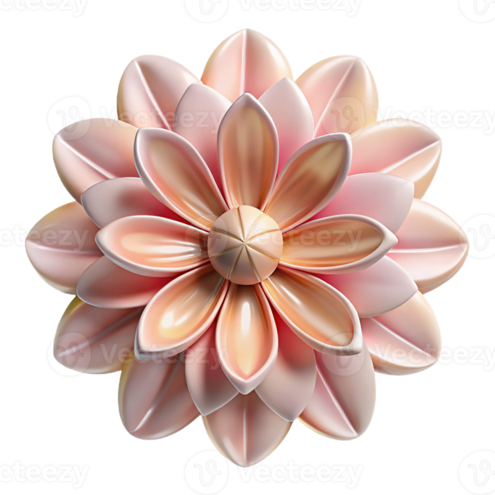 magnificent vintage Flower Petals Overlapping Symmetry Transparent Background authentic png