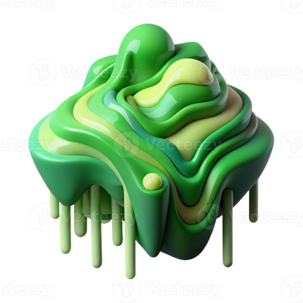 magnificent creative Flowing Data Stream Visualization with Green Hues high quality png