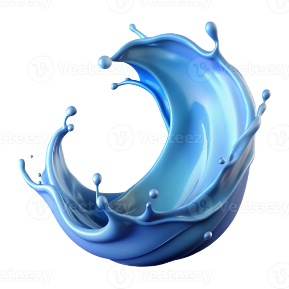 dramatic rustic Flowing Water Splash Side Angle Cutout Transparent Background professional png