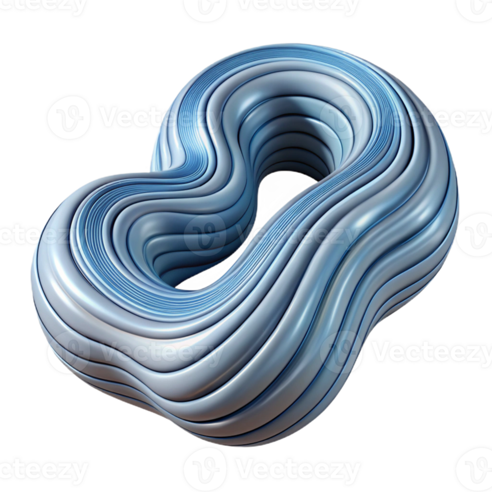 wonderful modern Flowing Lines Design Element Cutout Transparent Background high quality png