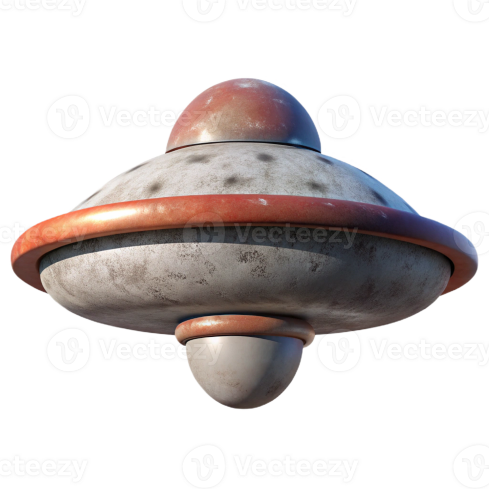 elegant creative Flying Saucer Underside View Isolated premium png