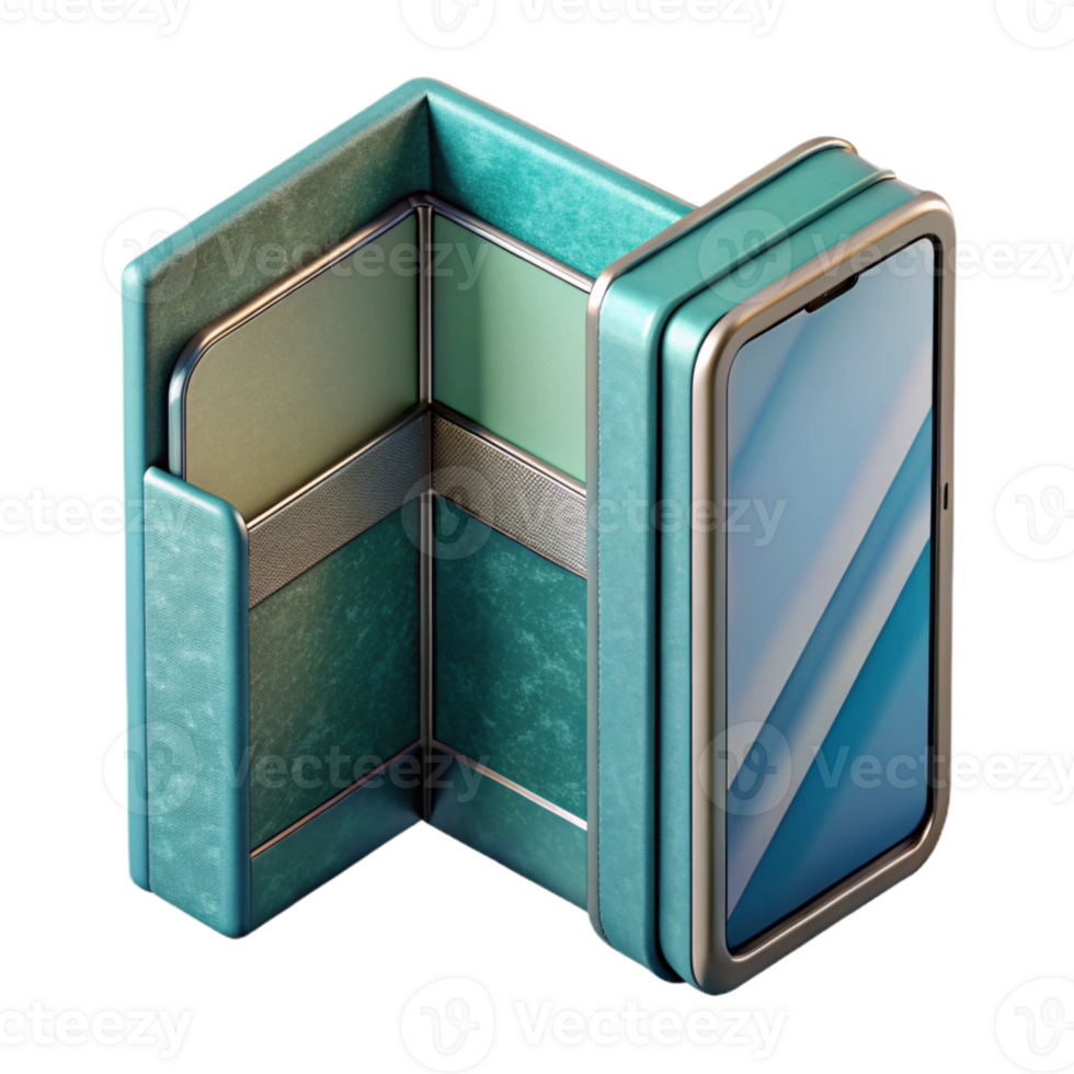 impressive rustic Foldable Phone Folded Side View Cutout Isolated png